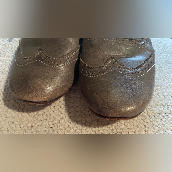 Bed Stu Women’s Taupe Gray Brown Leather Oxfords Shoes size 8.5 preppy classic - Picture 5 of 8
